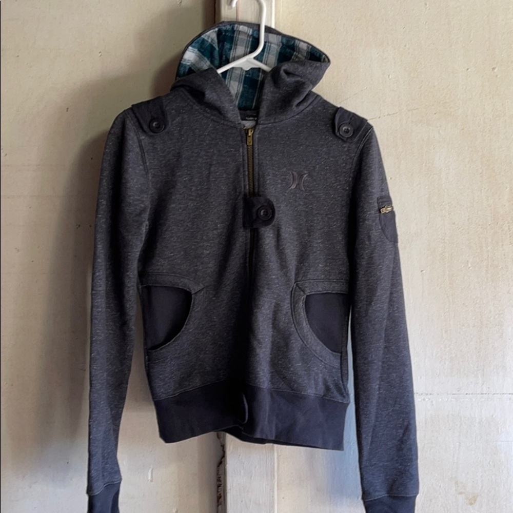 Women’s Hurley hooded zip up sweatshirt small